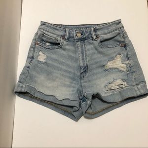 American Eagle Jean Denim Distressed Shorts